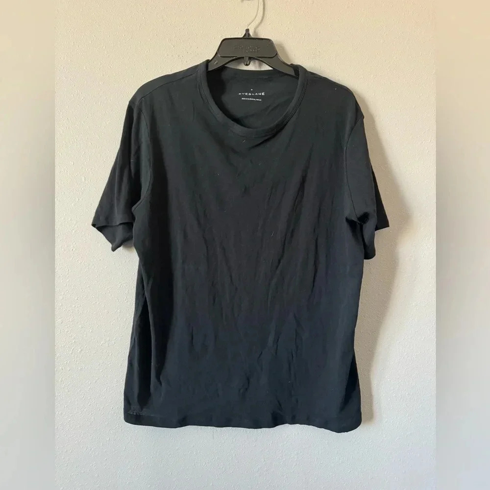 Everlane Basic Black Short Sleeve Tee Medium